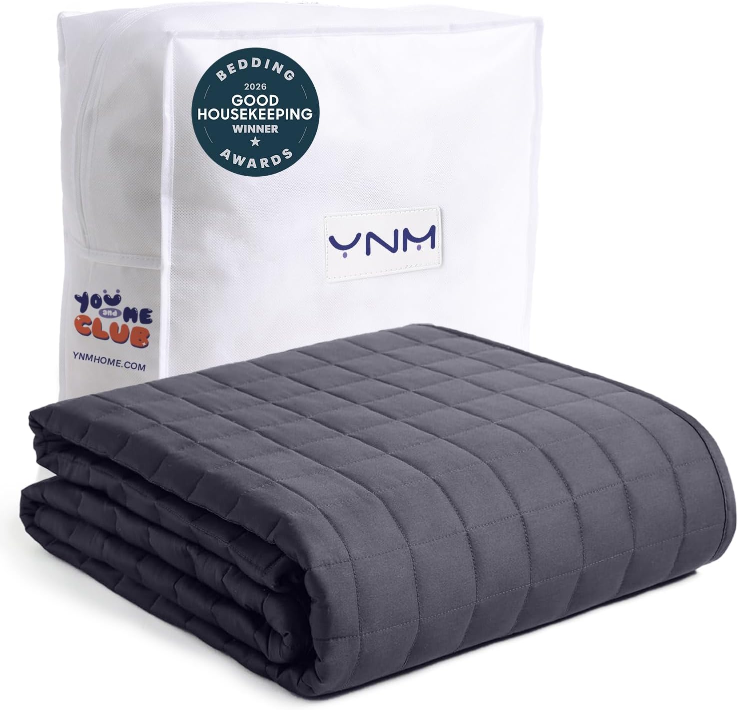 Best Overall: YnM Weighted Blanket (B075F9ST7G)