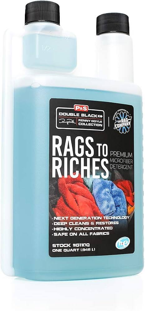 P & S PROFESSIONAL DETAIL PRODUCTS Rags to Riches Microfiber Detergent