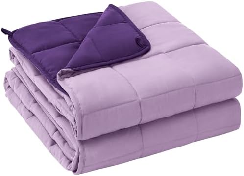 yescool Weighted Throw Blanket 7lbs, 41" x 60", Blue