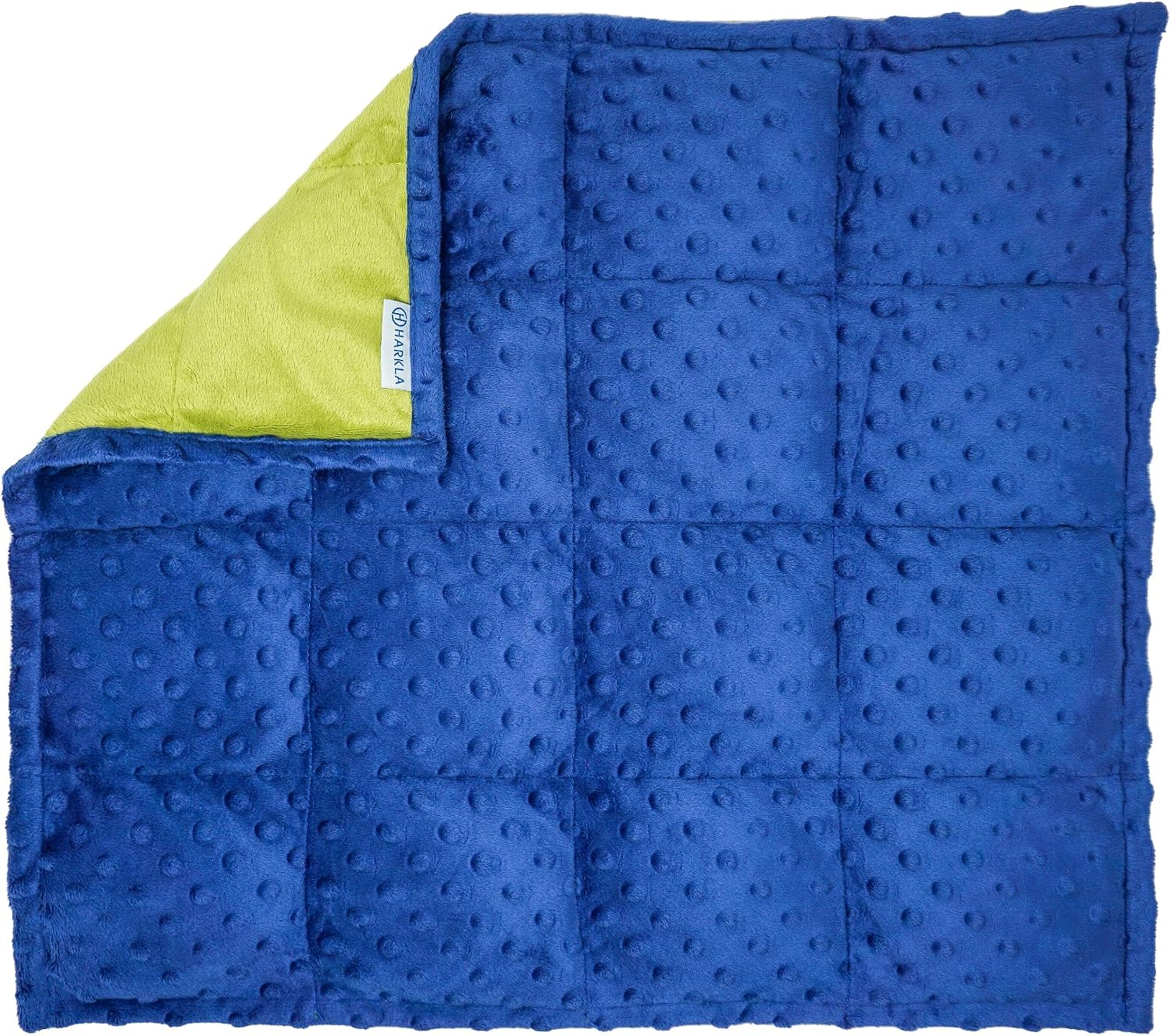 Harkla weighted lap pad for kids, deep blue, 5 pounds