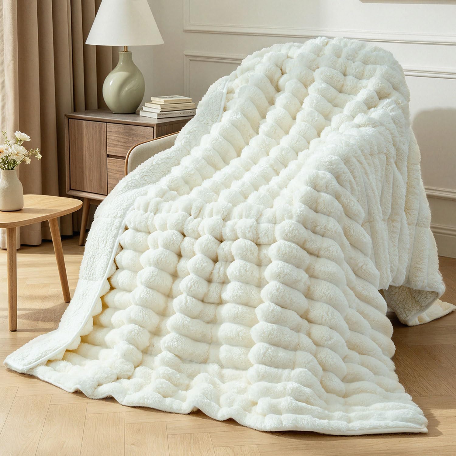 Mr. Sandman Weighted Blanket for Adults, Queen Size 60 x 80 Inches, 15 lbs