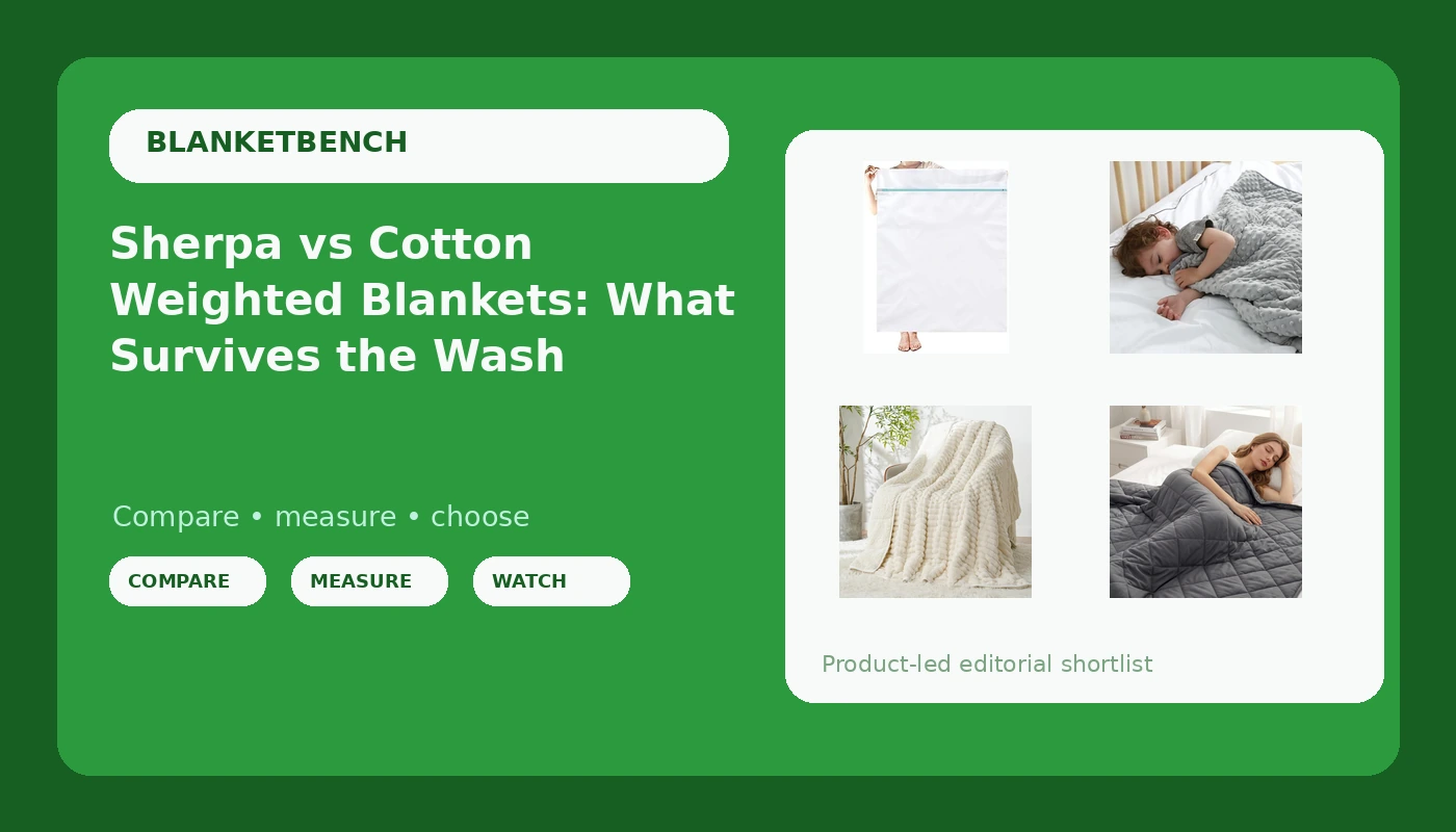 Sherpa vs Cotton Weighted Blankets: What Survives the Wash