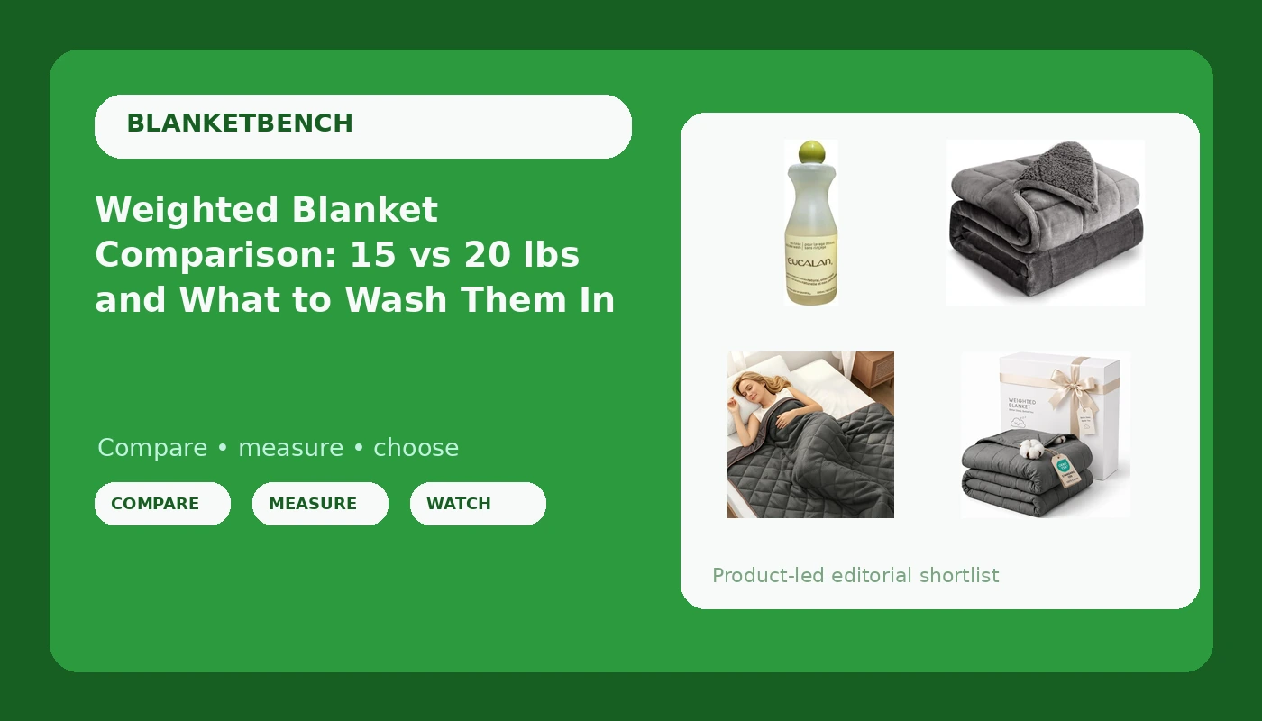 Weighted Blanket Comparison: 15 vs 20 lbs and What to Wash Them In